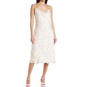 BCBG Generation Chevron Midi Dress NWOT